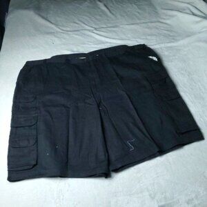 Boulder Creek Trading Cargo Shorts Big Tall Mens Size 60 Black Chino Khaki Cotto